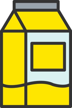 Süt Vektörü Simgesi Tasarımı