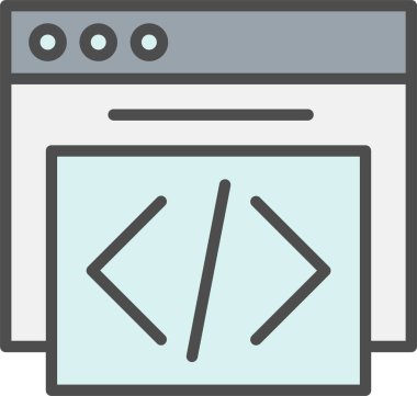 Code Vector Icon Design