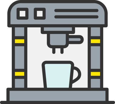 Coffee Maker Vector Icon Design