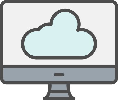 bulut vektör simgesi tasarımı