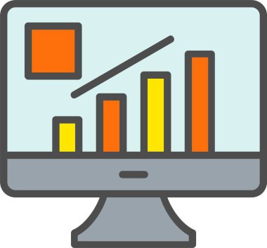 Büyüme Vektörü Simgesi Tasarımı