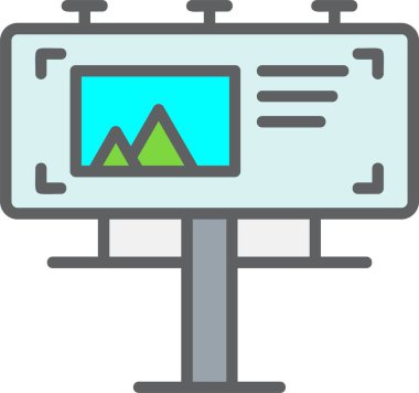 Billboard Vector Icon Design
