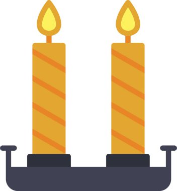 Mum Vektör Simgesi Tasarımı