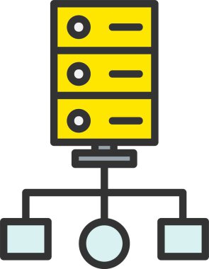 Küme Hesaplama Vektörü Simgesi Tasarımı