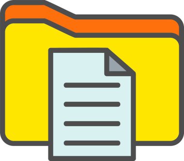 Dosya Vektörü Simgesi Tasarımı