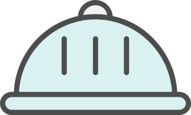 Gıda Tepsisi Vektör Simgesi Tasarımı