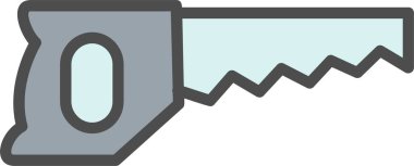 Testere Vektörü Simgesi Tasarımı