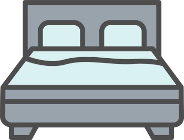 Bed Vector Icon Design