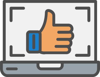 Thumbs Up Vector Icon Design