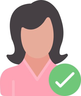 Onaylanmış Aday Vektör Simgesi Tasarımı