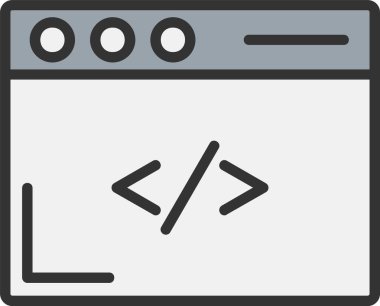 Coding Vector Icon Design