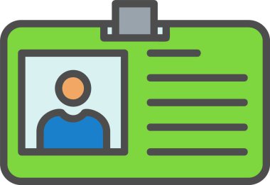 Id Card Vector Icon Design