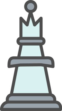 Chess Queen Vector Icon Design