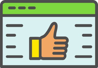 Satisfaction Vector Icon Design