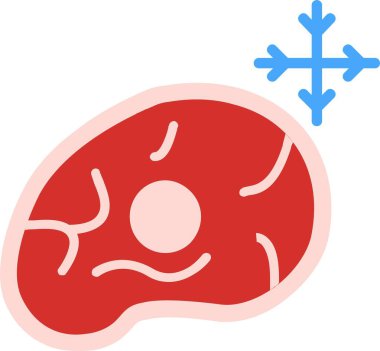 Donmuş Gıda Vektörü Simgesi Tasarımı