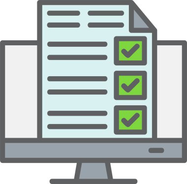 Çevrimiçi Araştırma Vektör Simgesi Tasarımı