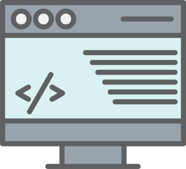 Coding Vector Icon Design
