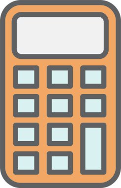 Hesap makinesi vektör simgesi tasarım