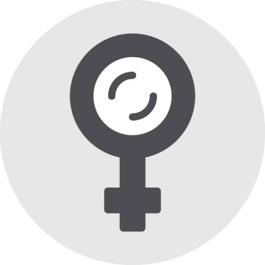 Kadın Cinsiyet Sembol Vektörü Simgesi Tasarımı