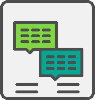 Comments Vector Icon Design