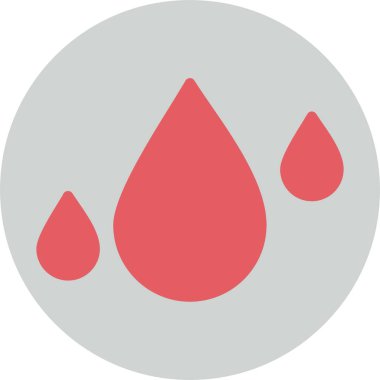 Damlalar Vektör Simgesi Tasarımı