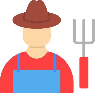 Farmer Vector Icon Design