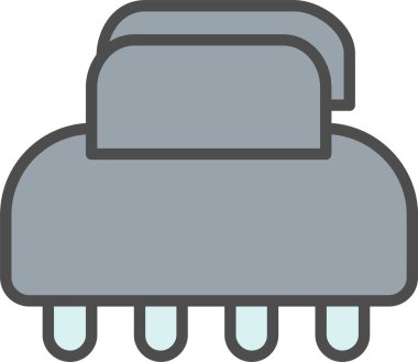 Saç Avcısı Vektör Simgesi Tasarımı