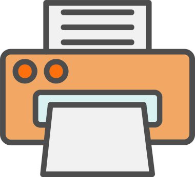 Yazıcı vektör simgesi tasarım