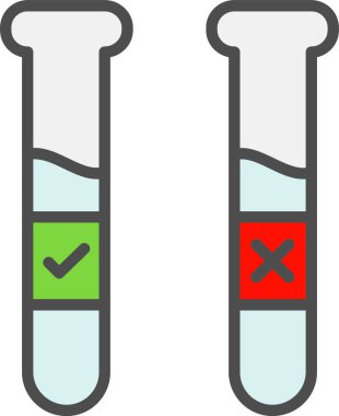 Deney Vektörü Simgesi Tasarımı