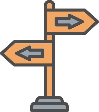 Yönlendirme Vektörü Simgesi Tasarımı