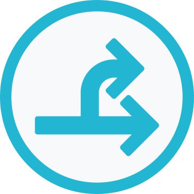 Çift Yönlü Ok Vektör Simgesi Tasarımı