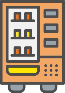 Vending Machine Vector Icon Design