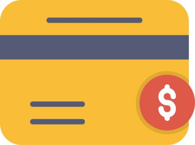 Kredi kartı vektör simgesi tasarımı