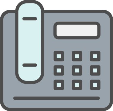 Office Phone Vector Icon Design