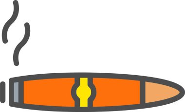 Cigar Vector Icon Design