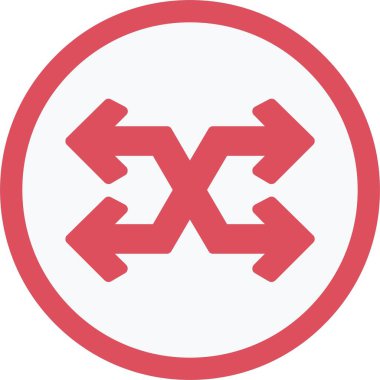 Çapraz Sembol Oku Vektör Simgesi Tasarımı