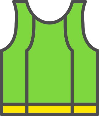 Undershirt Vektör Simgesi Tasarımı