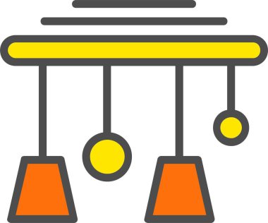 Chandelier Vector Icon Design