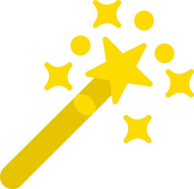 Magic Wand Vector Icon Design