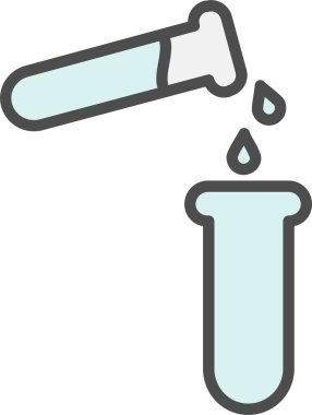 Test Tube Vector Icon Design