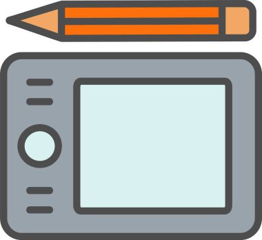Graphic Tablet Vector Icon Design