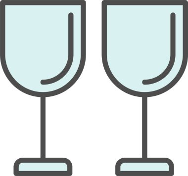 Wine Glass Vector Icon Design