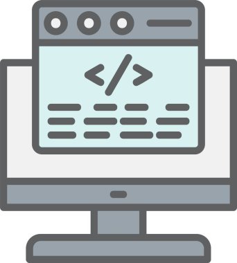 Coding  Vector Icon Design