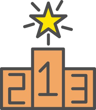 Podium Vector Icon Design