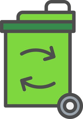 Depo gözü vektör simgesi tasarım geri dönüşüm