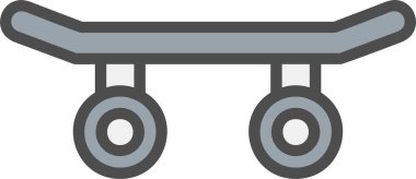 Kaykay Vektör Simgesi Tasarımı