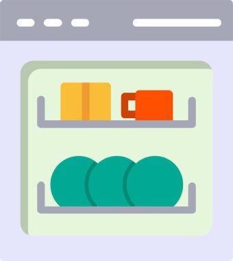 Dishwasher Vector Icon Design
