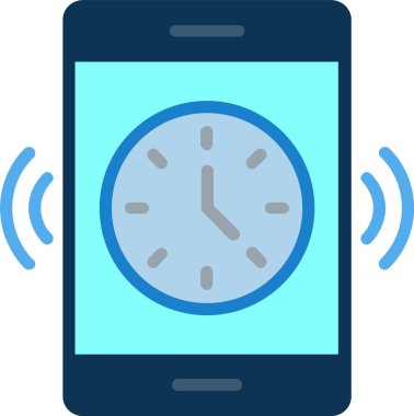Phone Alarm Vector Icon Design