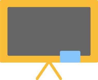 Siyah Tahta Vektör Simgesi Tasarımı