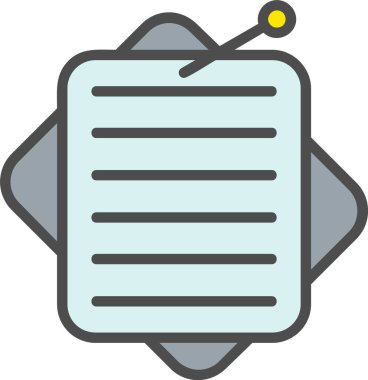 Sticky note Vector Icon Design